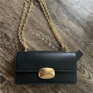 Coach Black Leather Shoulder Bag